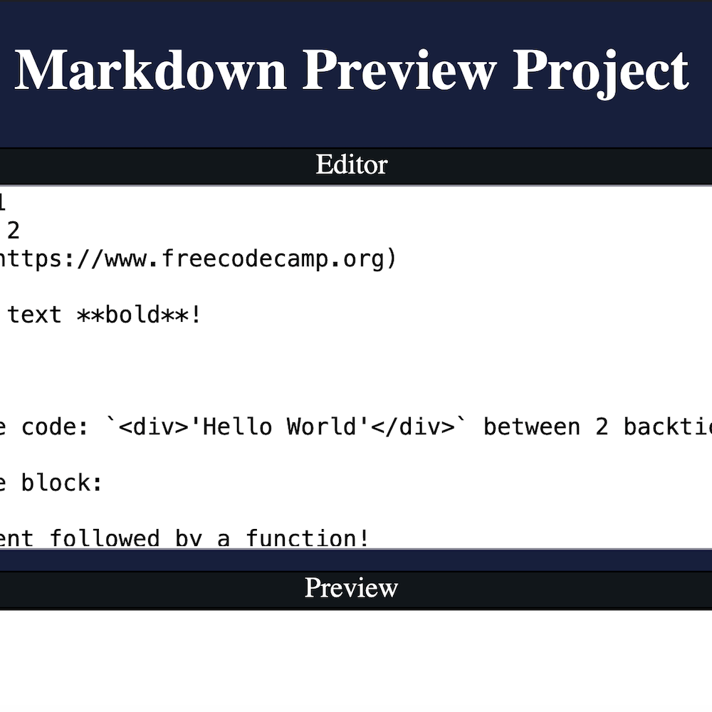 Markdown Previewer preview image