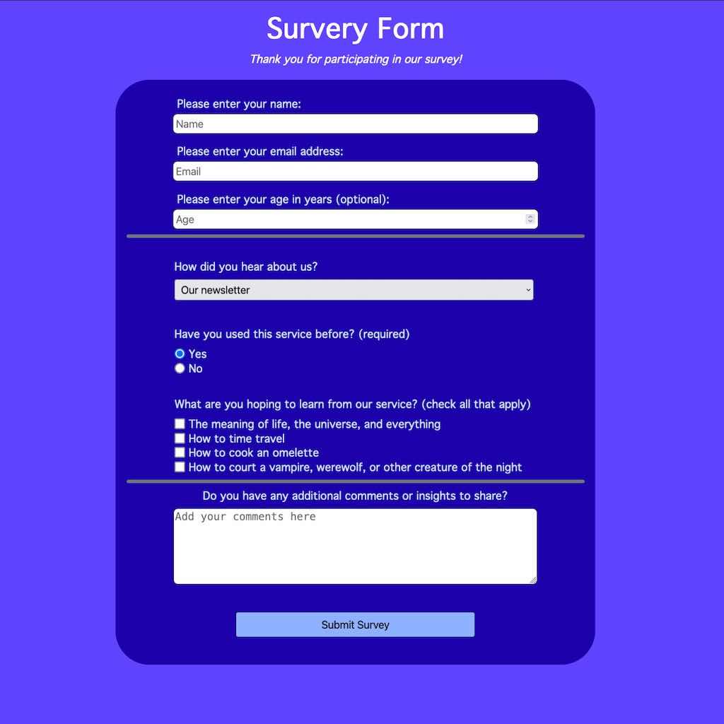 Survey Form Preview Image